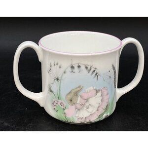 Elizabethan Fine Bone China Mrs. Rabbit Double Handle Child's Cup Mug England